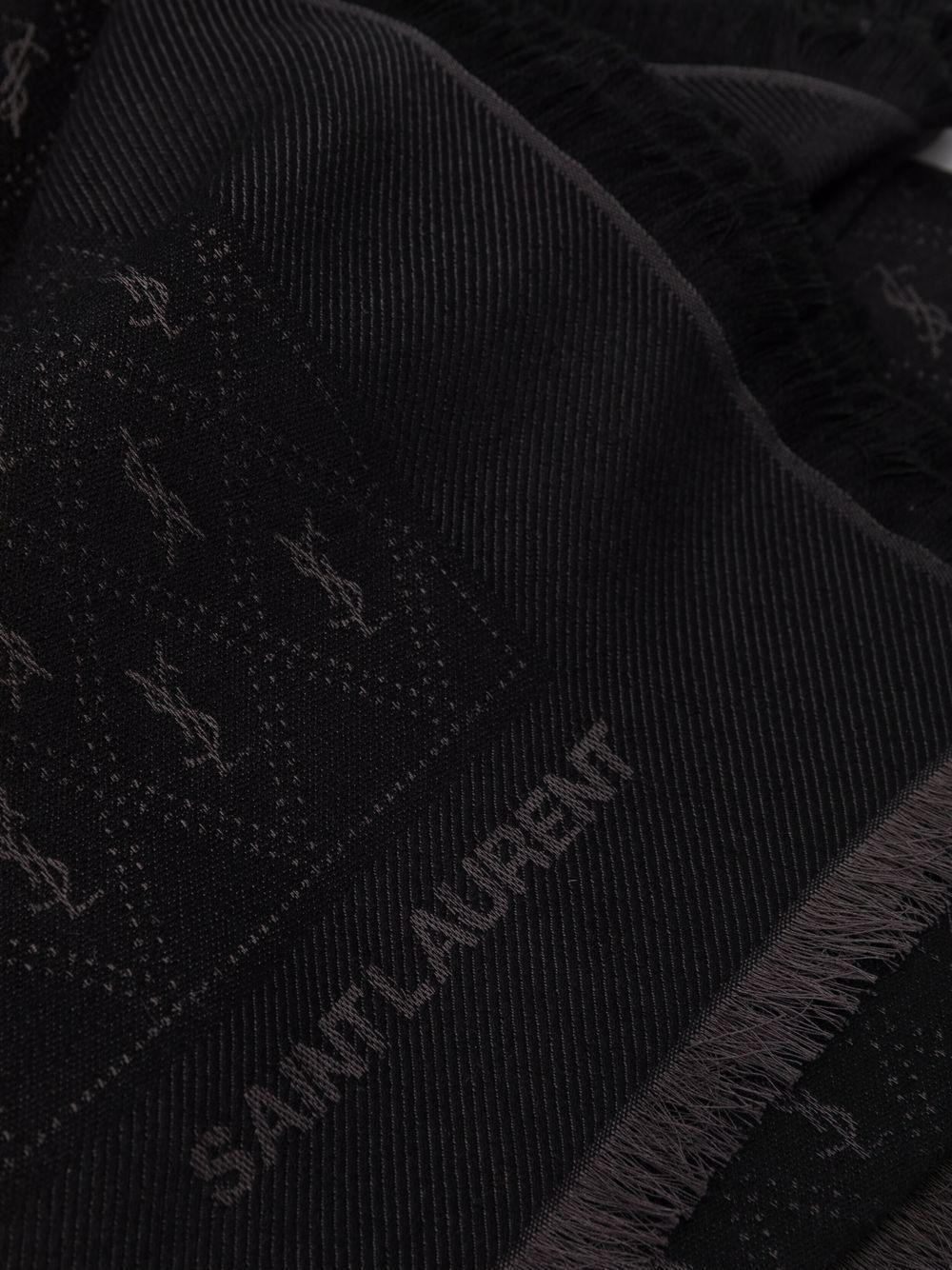 monogram fine-knit scarf Product Image