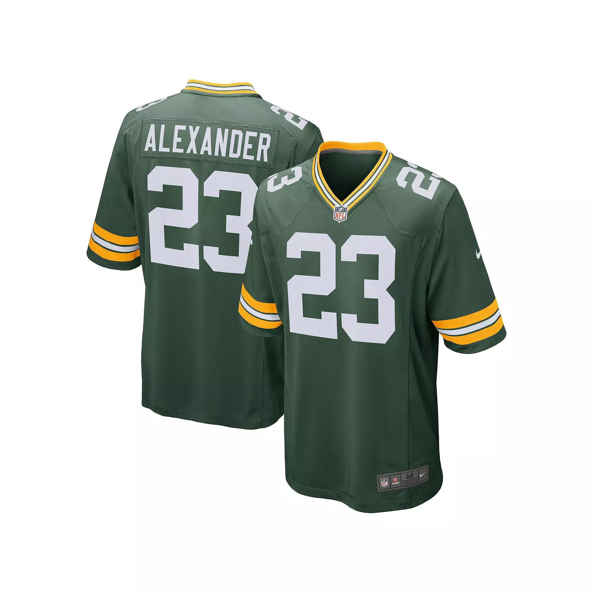 Men's Nike Jaire Alexander Green Green Bay Packers Game Jersey, Size: Large Product Image