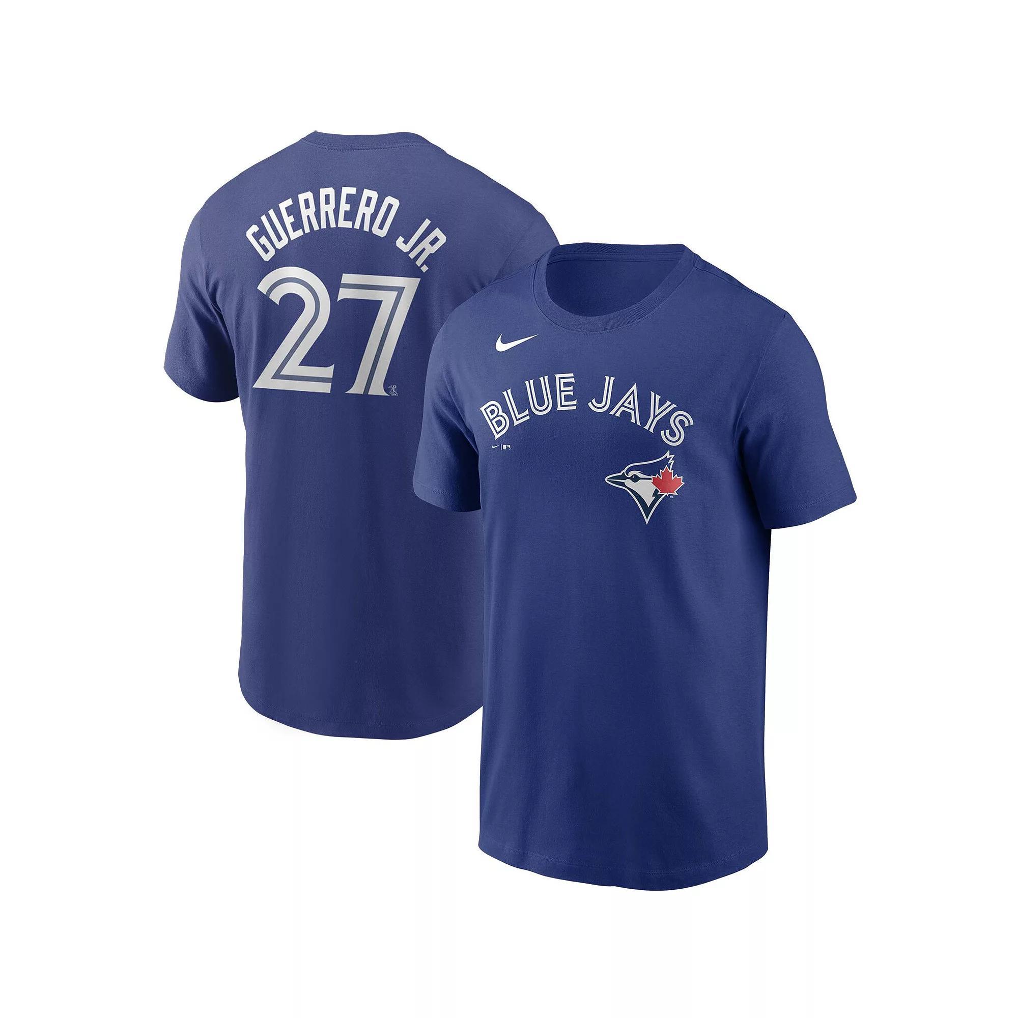 Men's Nike Vladimir Guerrero Jr. Royal Toronto Blue Jays Name & Number T-Shirt, Size: 2XL, Jay Blue Product Image