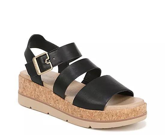 Dr. Scholl's Once Twice Women's Platform Sandals, Size: 7, Tawny Brown Product Image