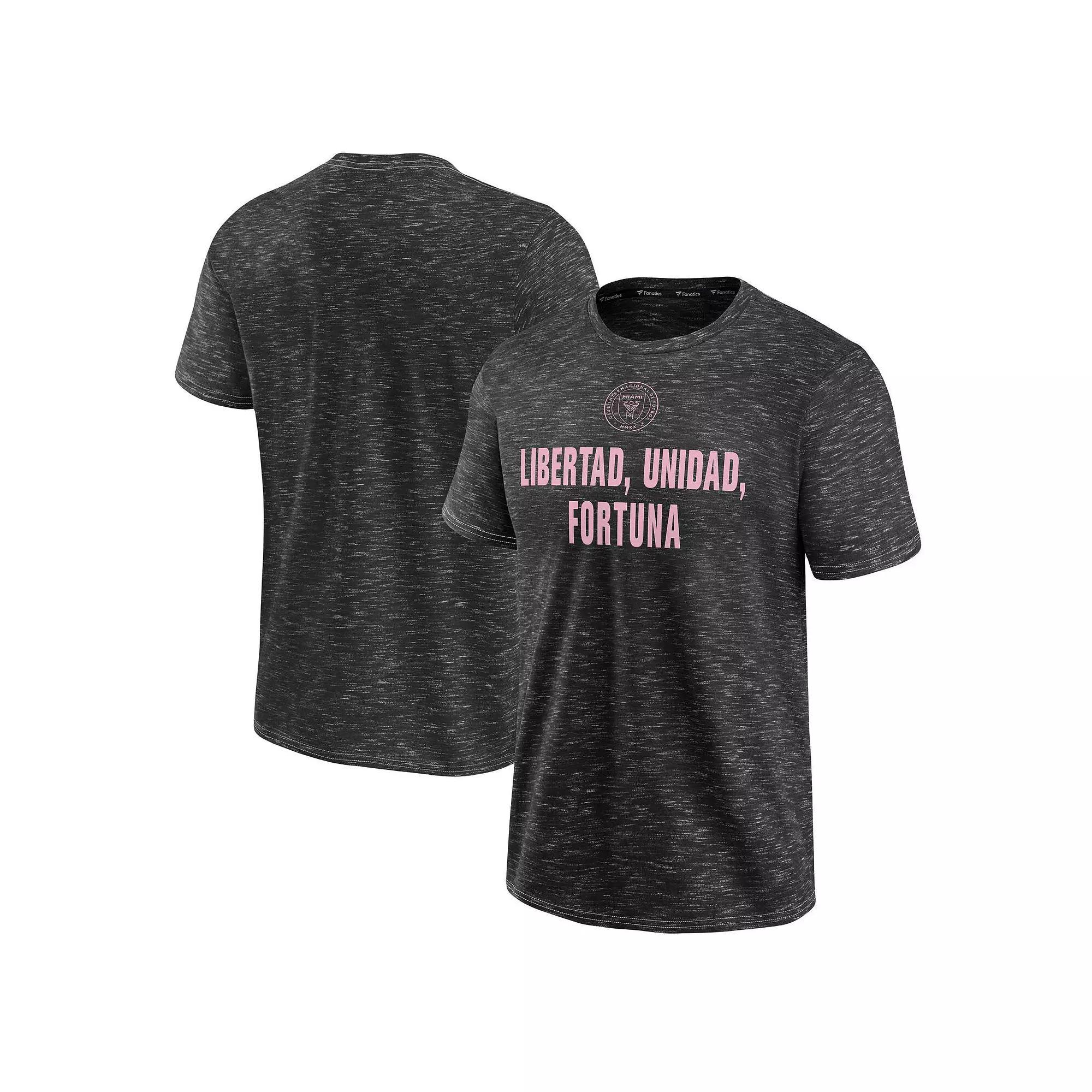 Men's Fanatics Branded  Charcoal Inter Miami CF T-Shirt, Size: Large, Mls Charco Product Image