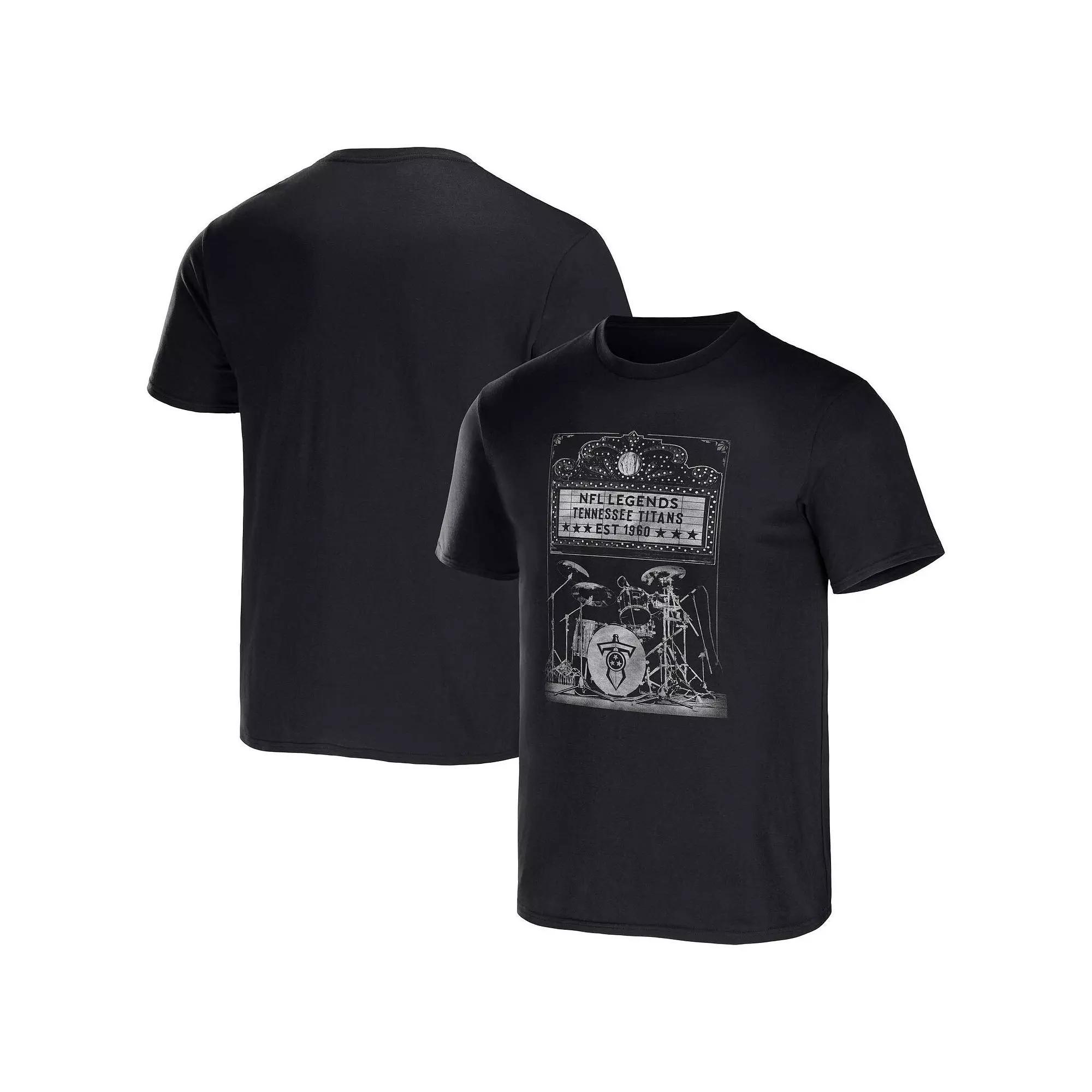 Men's NFL x Darius Rucker Collection by Fanatics Black Carolina Panthers Band T-Shirt, Size: Large Product Image
