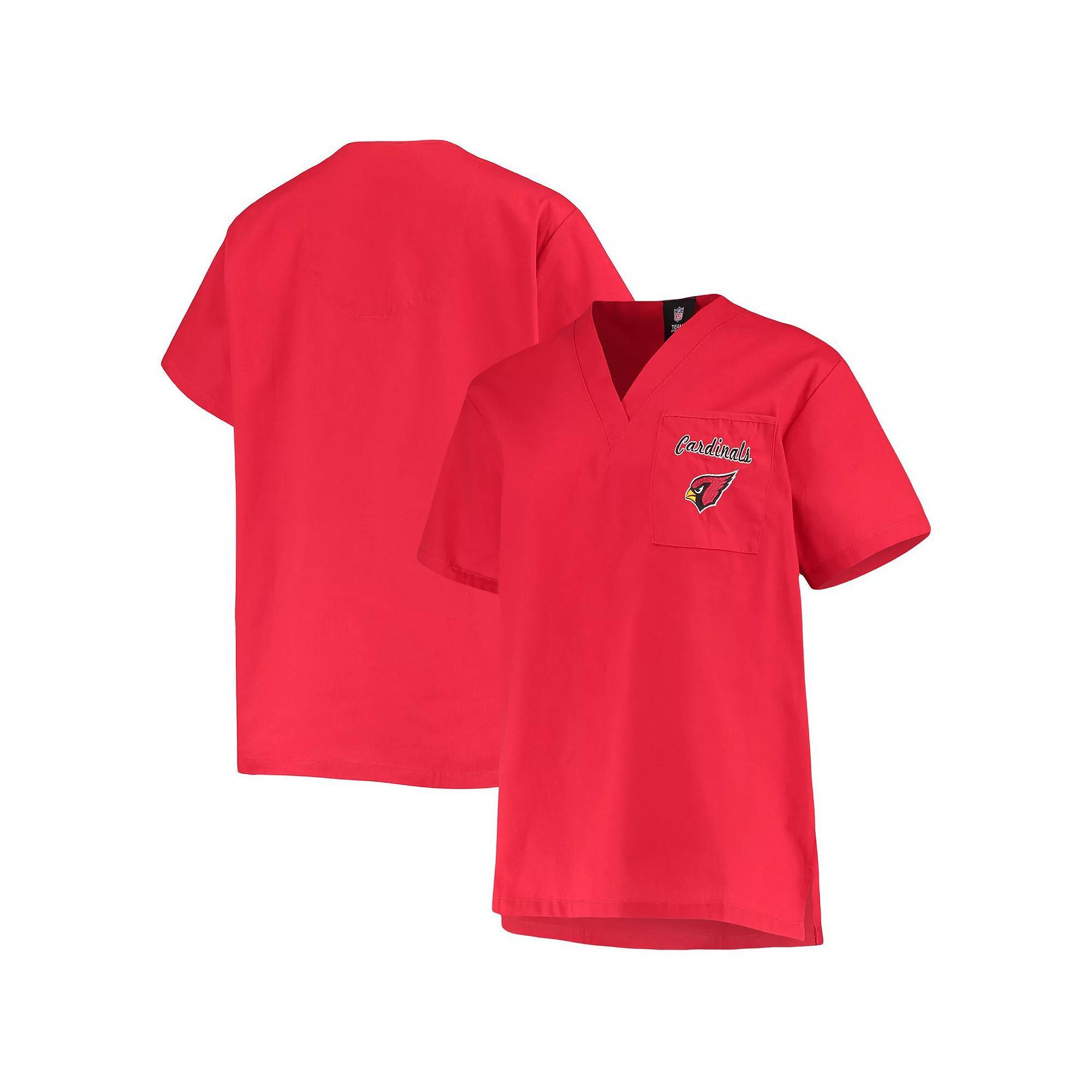 Women's Concepts Sport Cardinal Arizona Cardinals Scrub Top, Size: XL, Red Product Image