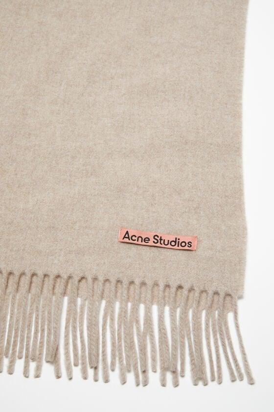 Fringe wool scarf - oversized Product Image