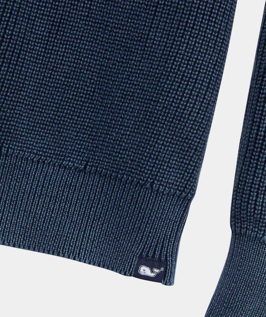Garment-Dye Rib Crewneck Sweater Product Image