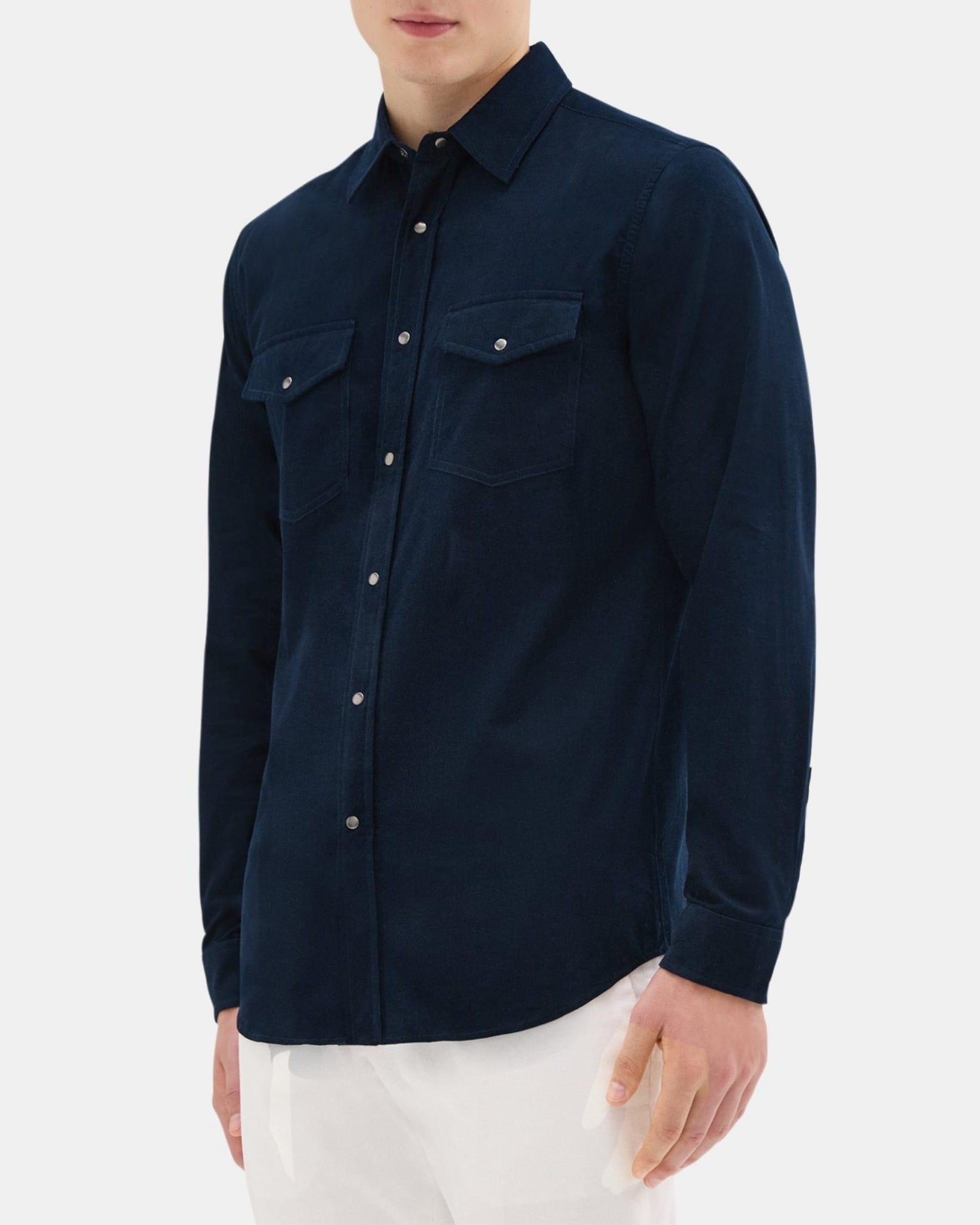 Western Shirt in Cotton Corduroy Product Image