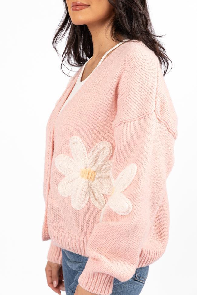 Waiting On Forever Pink Floral Cardigan FINAL SALE Product Image