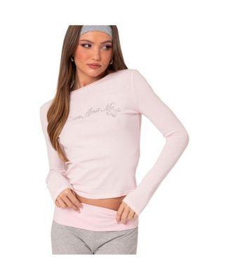 Womens Dream About Me rhinestone top Product Image