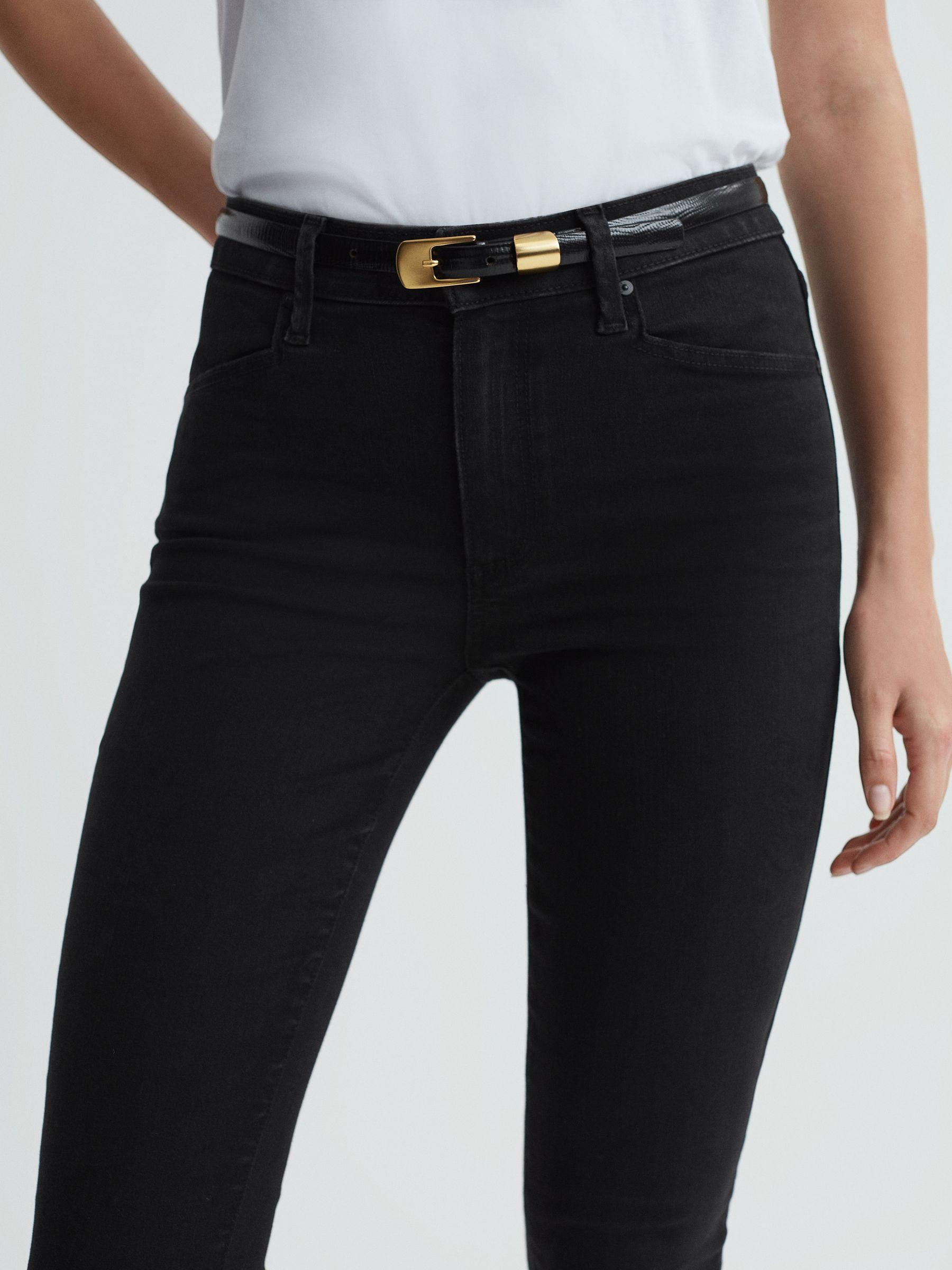 Paige Slim Fit Split Hem Jeans in Slater Product Image