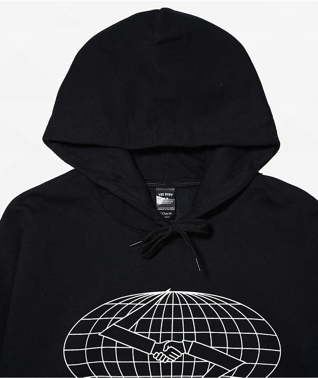 The Bunt Globe Black Hoodie Product Image