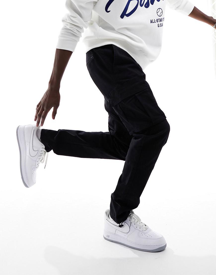 Pacsun slim leg cargo pants in black Product Image