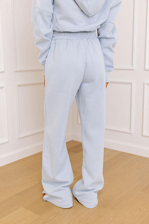 Coffee Run Cutie Straight Leg Pants in Sky Blue Product Image