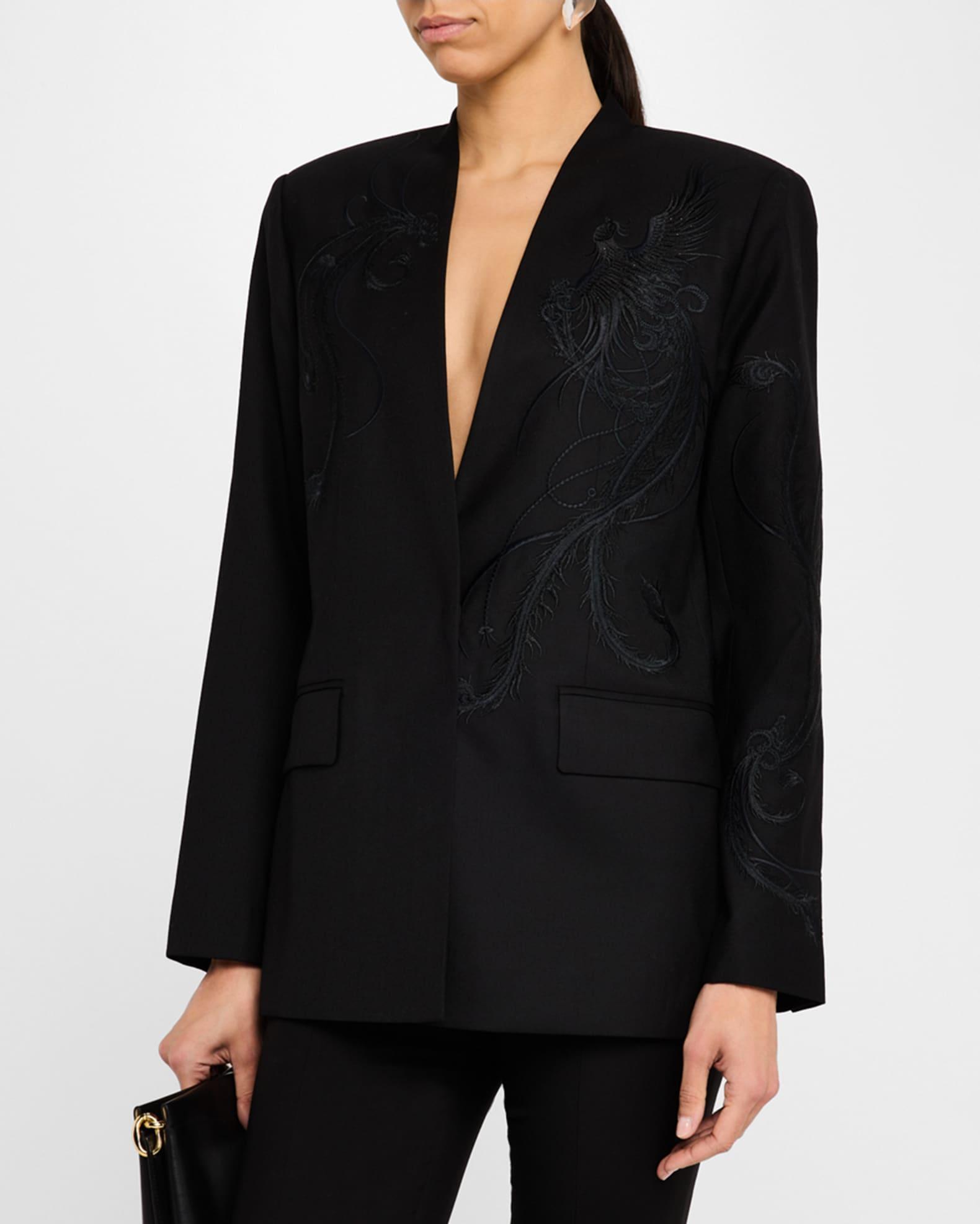 Sydney Embroidered Wool-Blend Jacket Product Image