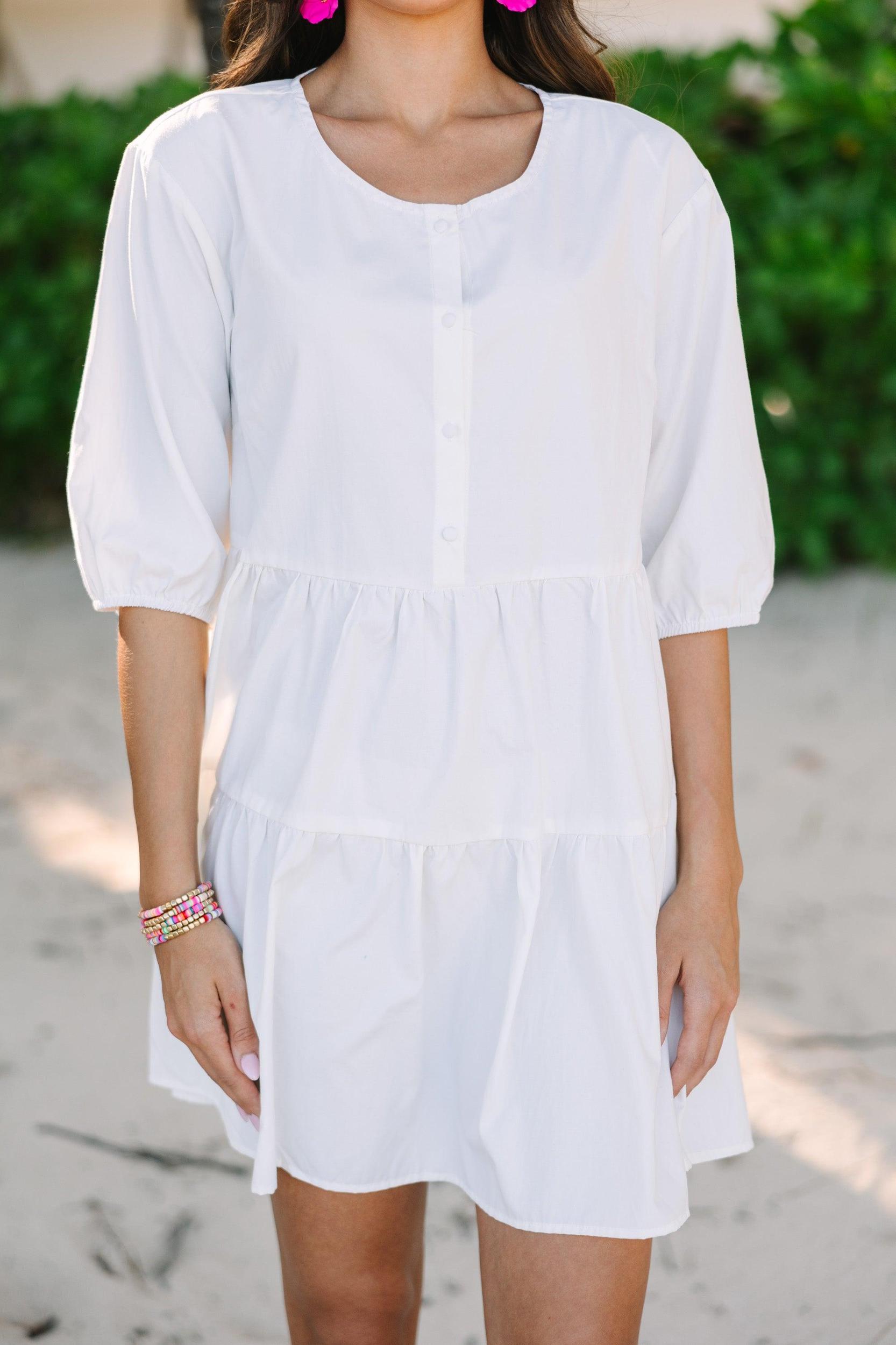 What's In A Name Off White Tiered Dress Female Product Image