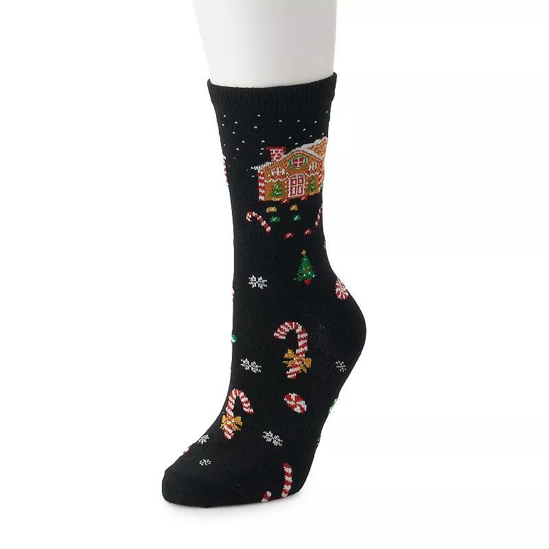 Womens SHINE Holiday Crew Socks Product Image