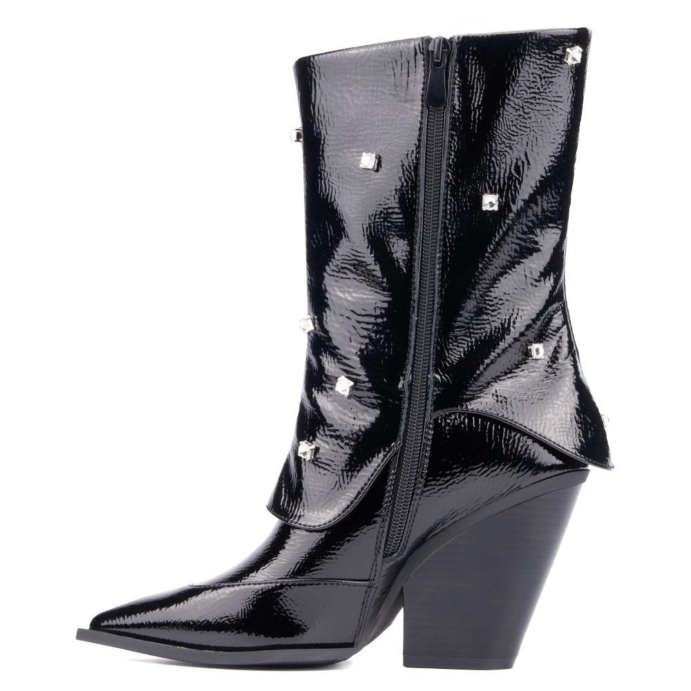 Olivia Miller Women's Bling Western Boots, Size: 7, Black Product Image
