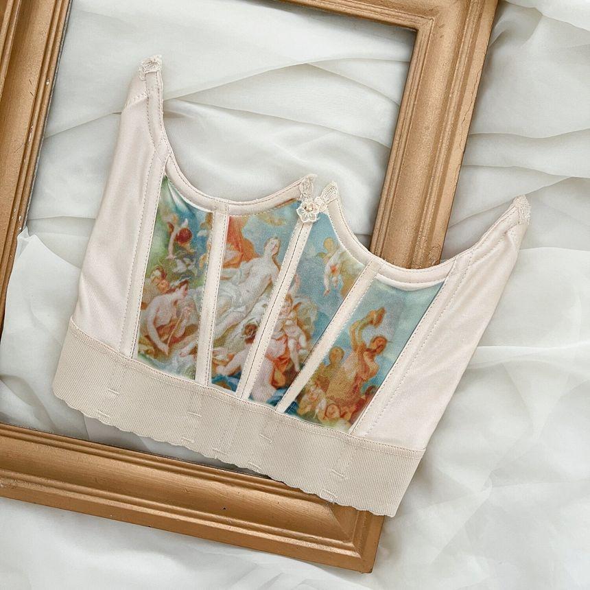 Painting Print Underbust Corset Product Image