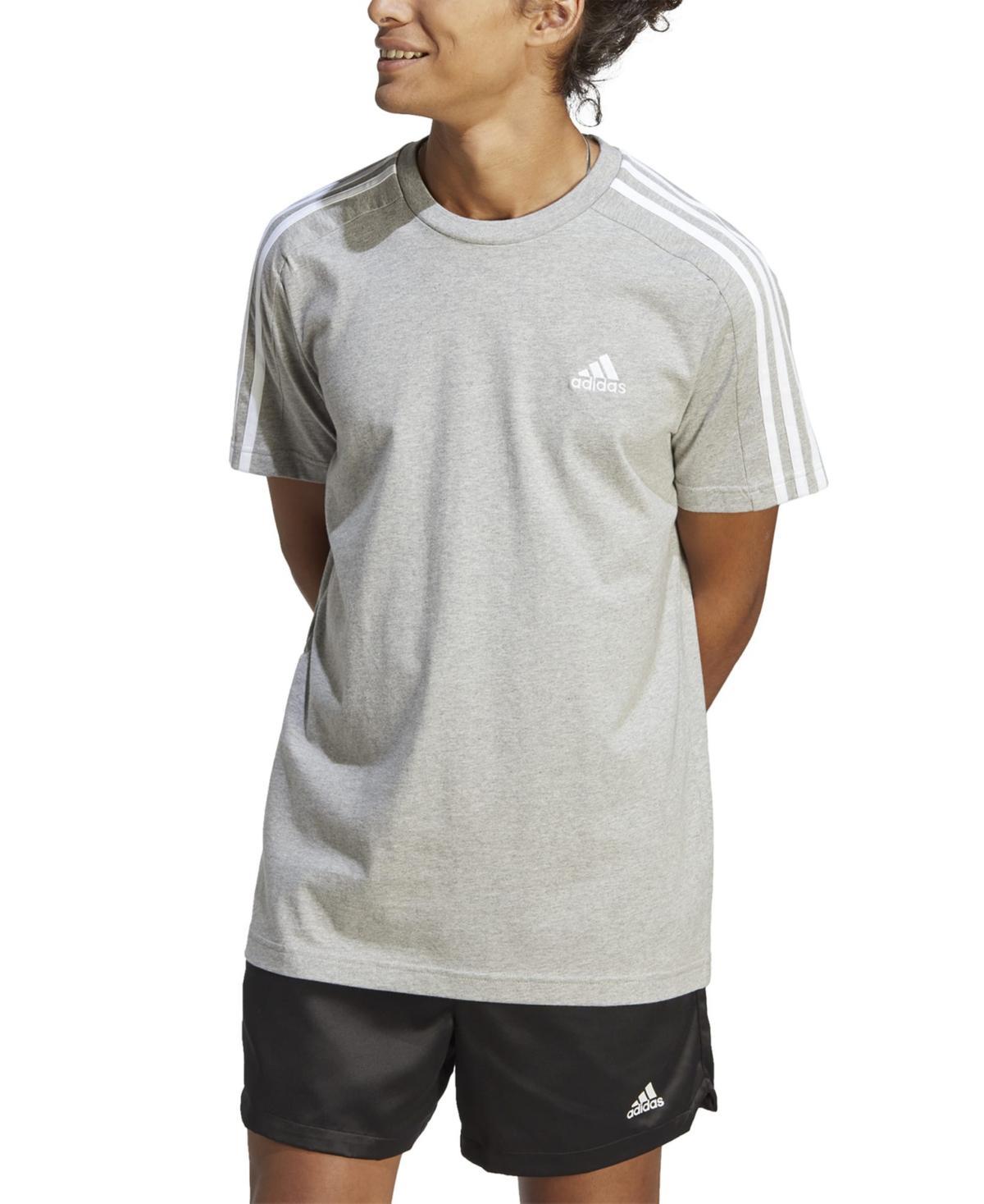 Men's adidas Sportswear Essentials 3-Stripes Tee, Size: XXL, Better Red Product Image