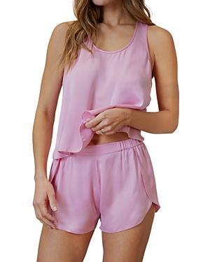 Womens Washable Silk Tulip-Back Pajama Set Product Image