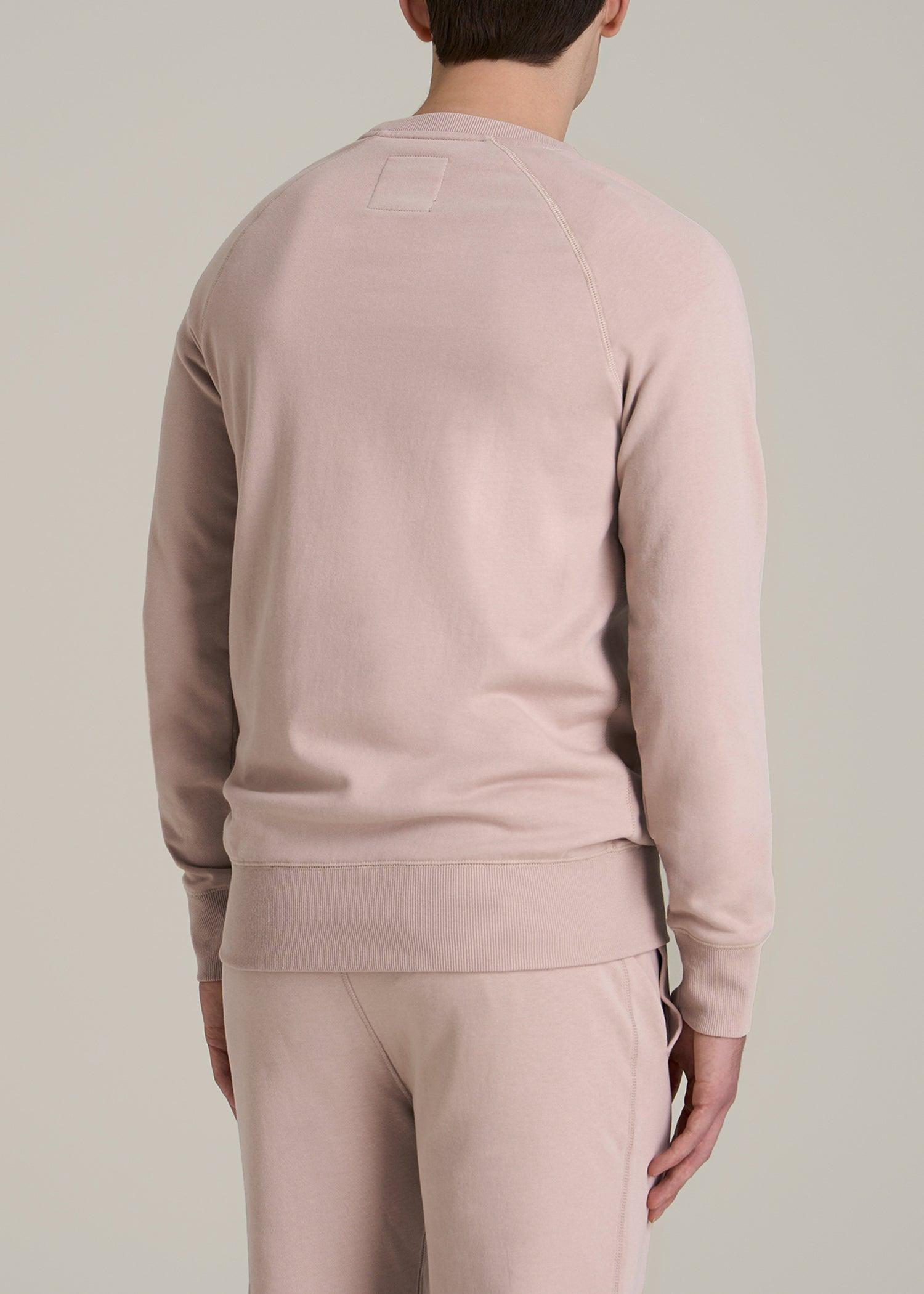 Wearever 2.0 French Terry Crewneck Sweatshirt for Tall Men in Desert Rose Product Image