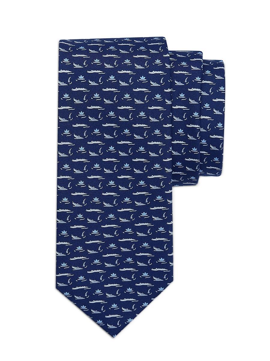 Mens Gator Silk Tie Product Image