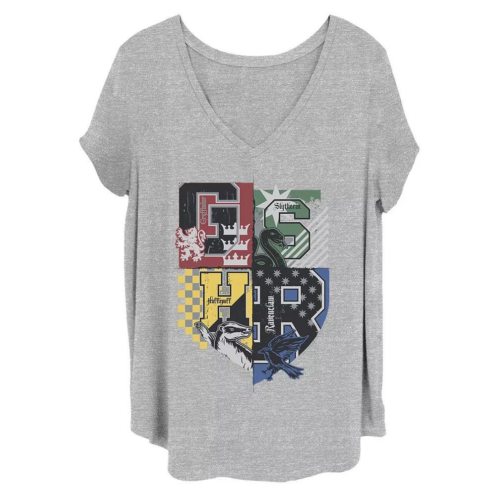 Juniors' Plus Size Harry Potter Group Teams Graphic Tee, Women's, Size: 3XL, Black Product Image