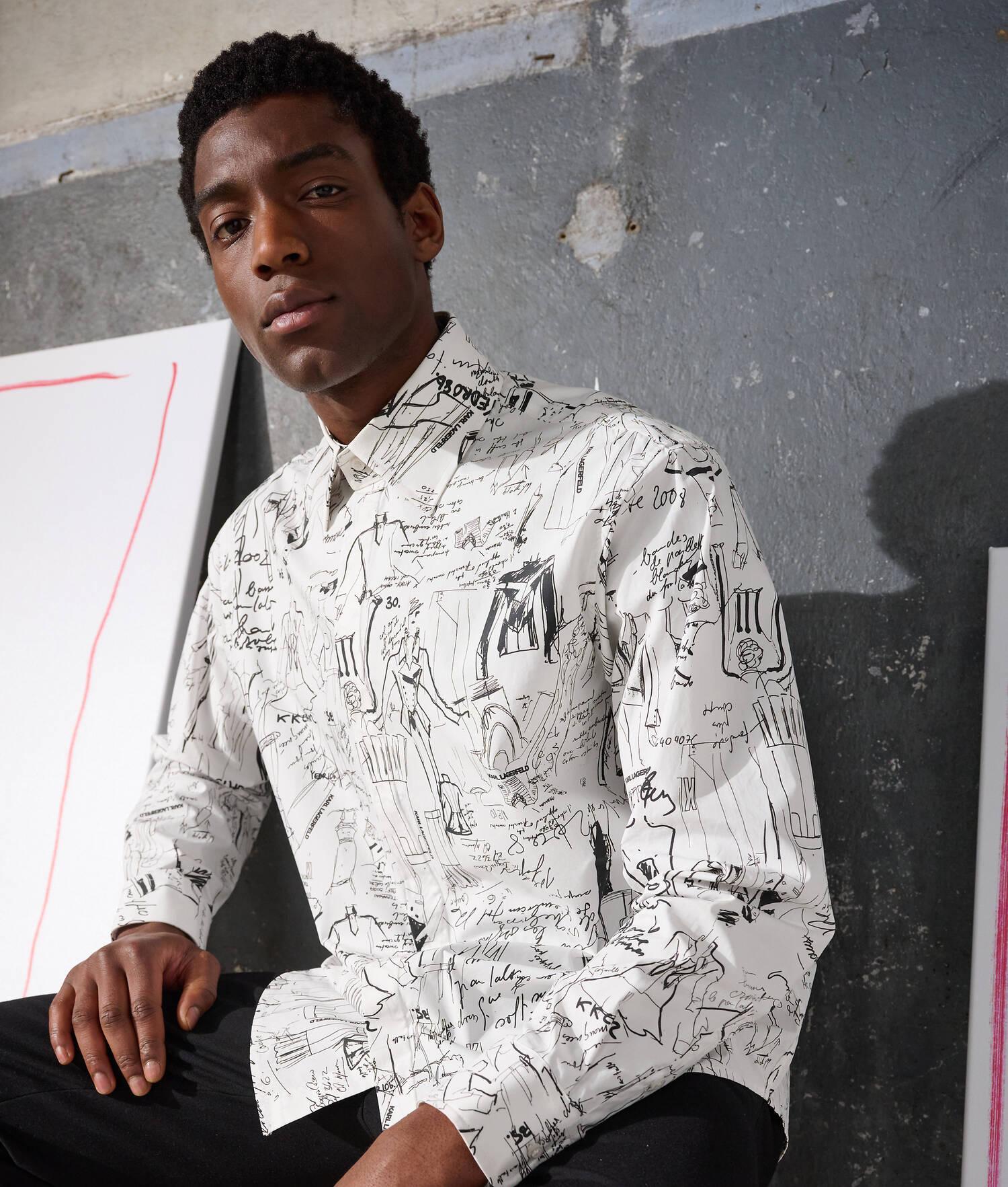 SKETCHED SHIRT HANDPICKED BY HUN KIM Product Image
