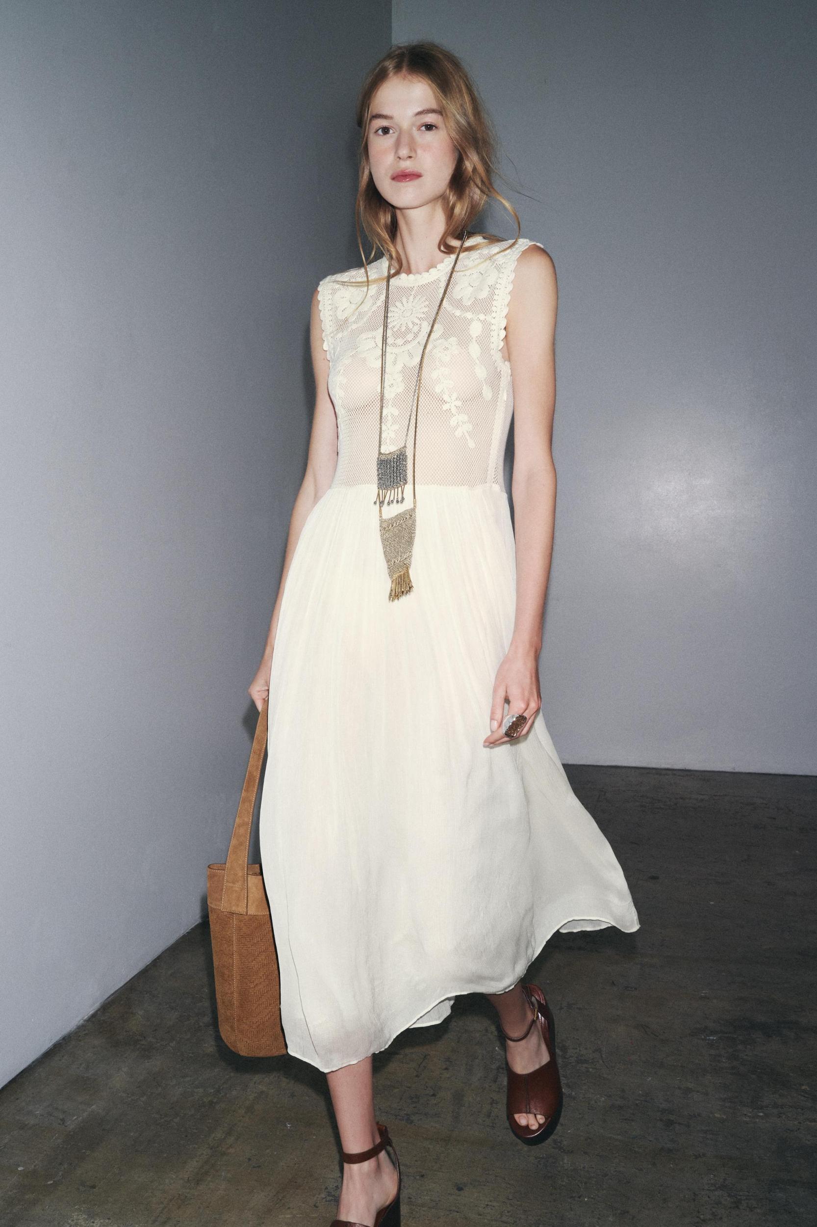 ZW COLLECTION EMBROIDERED COMBINATION DRESS Product Image