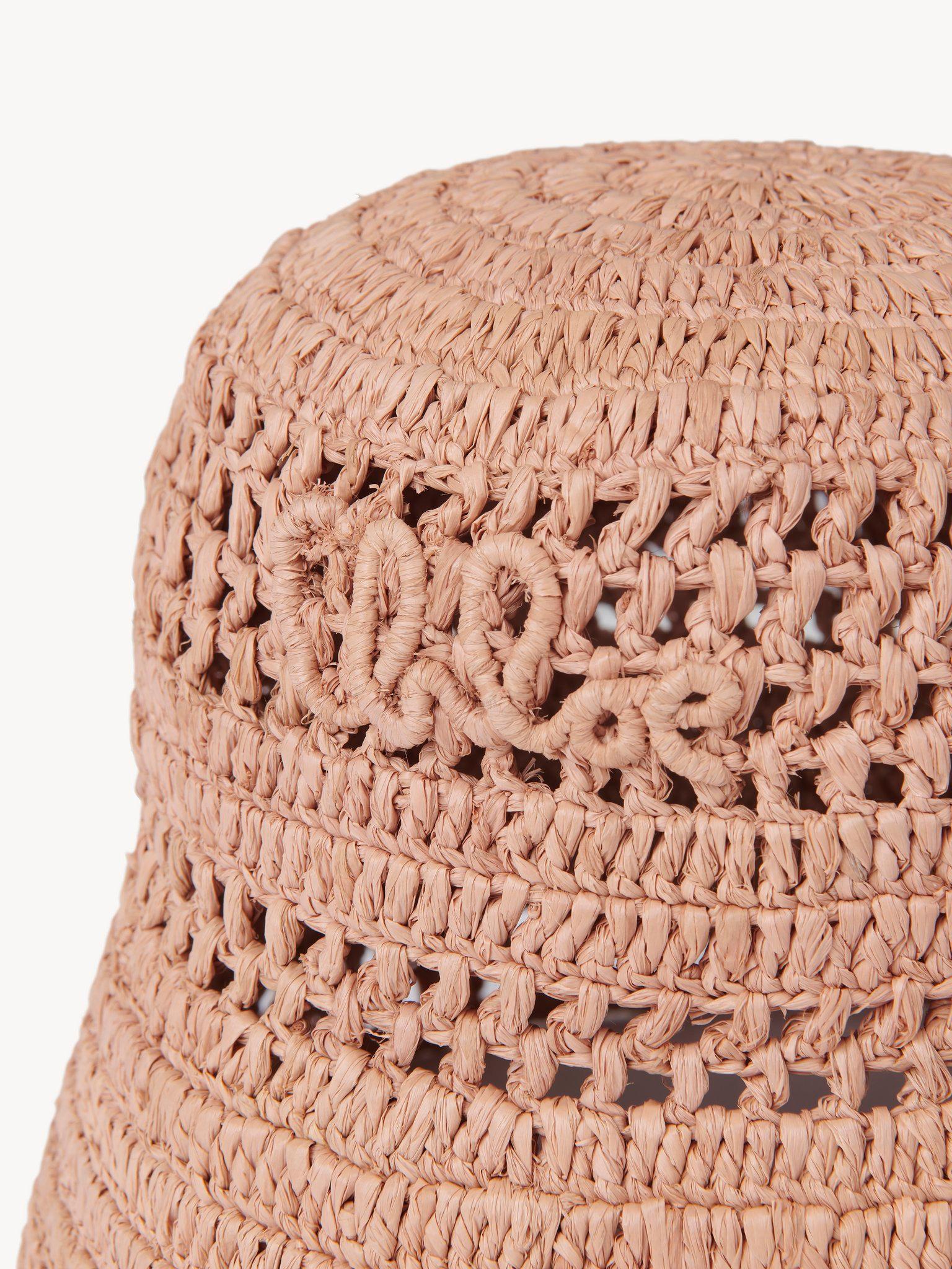 The Chloé Sunset bucket hat in raffia Product Image