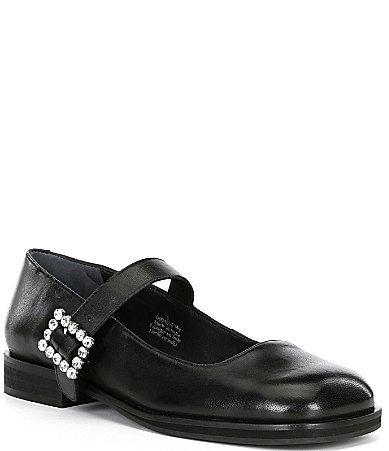 Free People Rumor Diamante Mary Jane Metallic Leather) Women's Shoes Product Image
