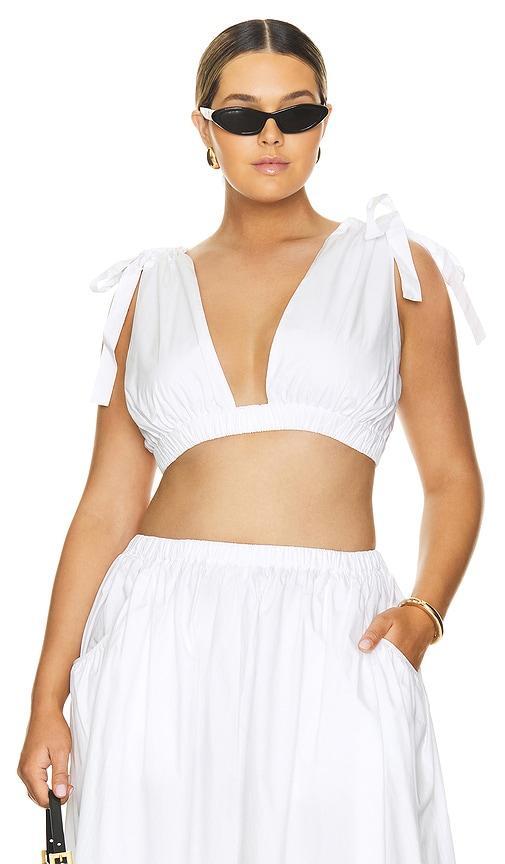 L'ACADEMIE Oberteil Arman In White Product Image