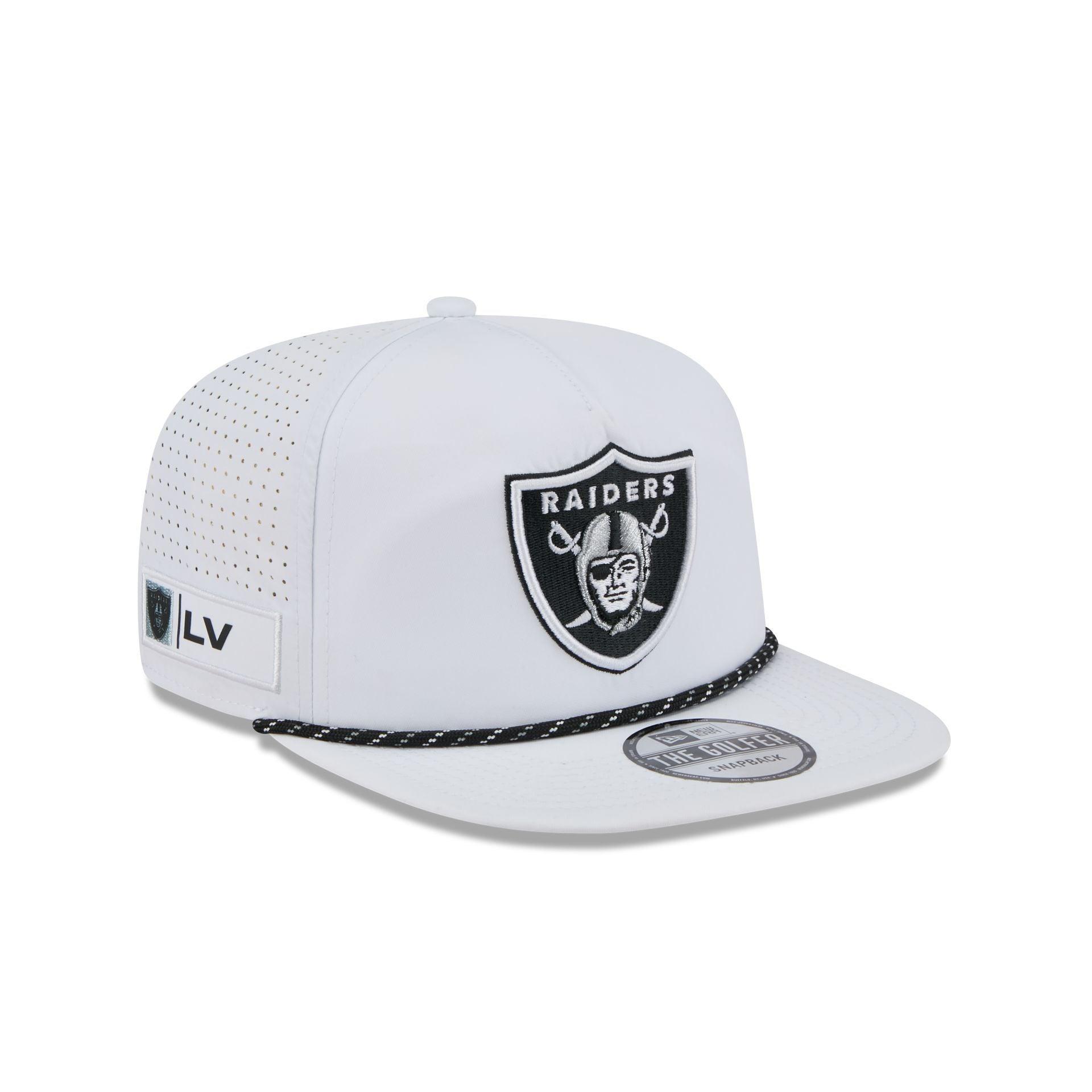 Las Vegas Raiders Optic White Performance Rope Golfer Hat Male Product Image