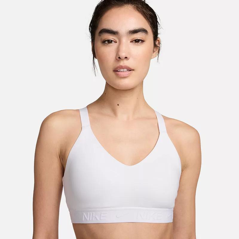 Women's Nike Indy Medium Support Padded Sports Bra, Size: Large, White Product Image