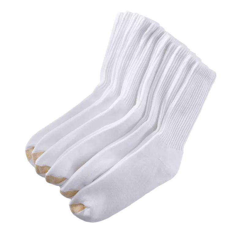 Mens GOLDTOE 6-pack Athletic Cushioned Cotton Crew Socks Product Image