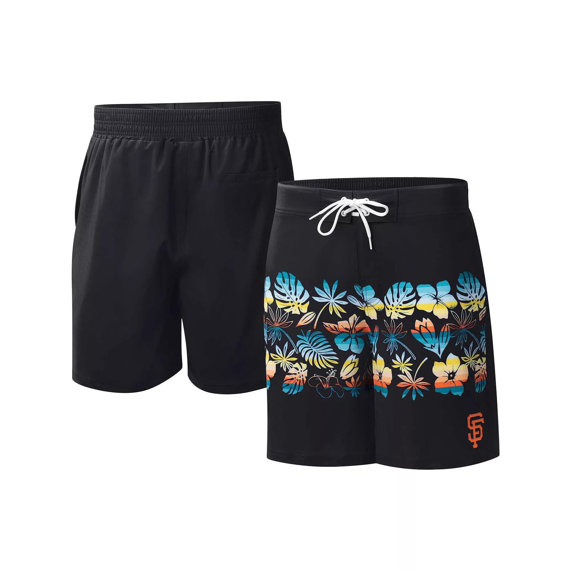 Men's G-III Sports by Carl Banks Black San Francisco Giants Breeze Volley Swim Shorts, Size: Small Product Image