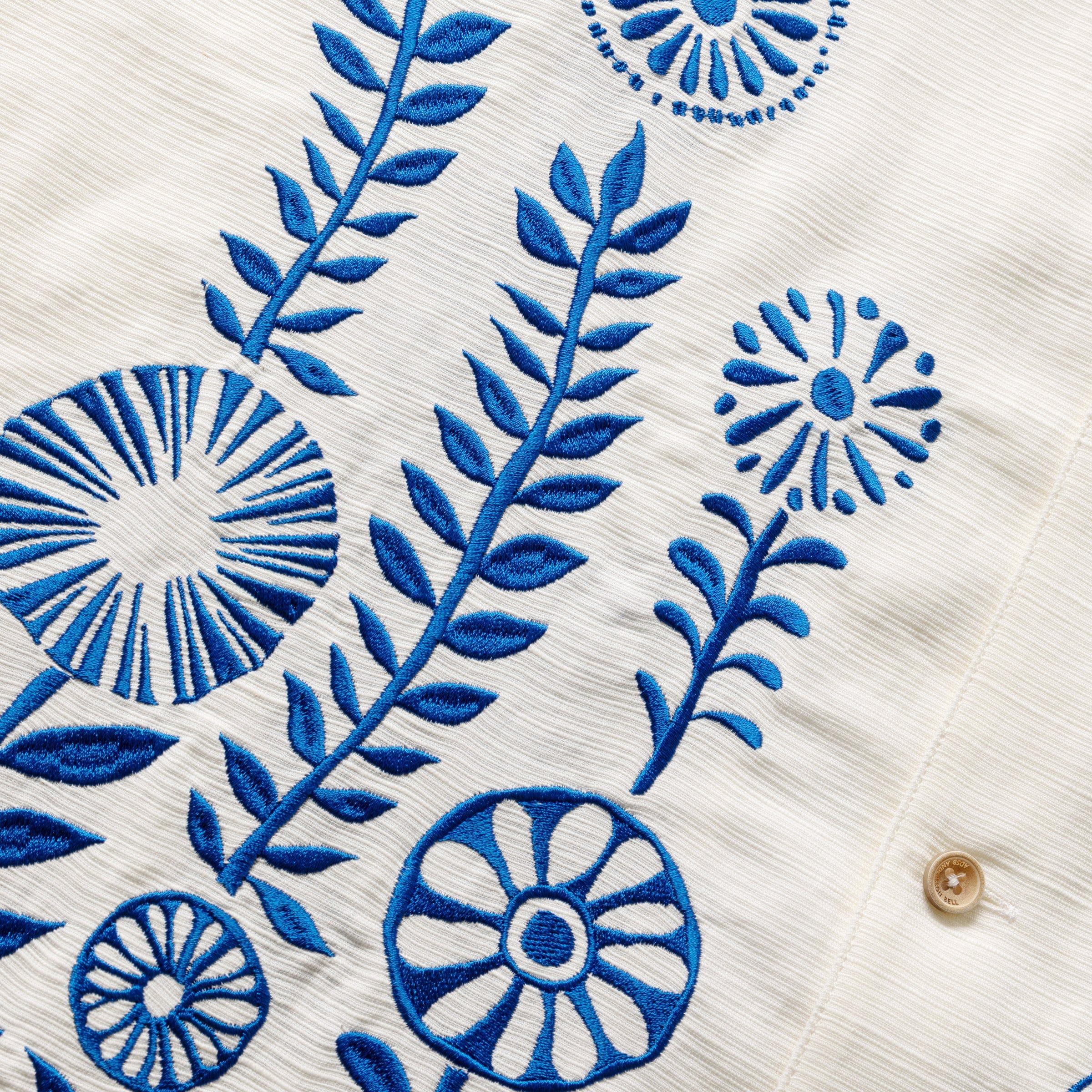 MAY EMBROIDERY OPEN COLLAR SHIRT Product Image