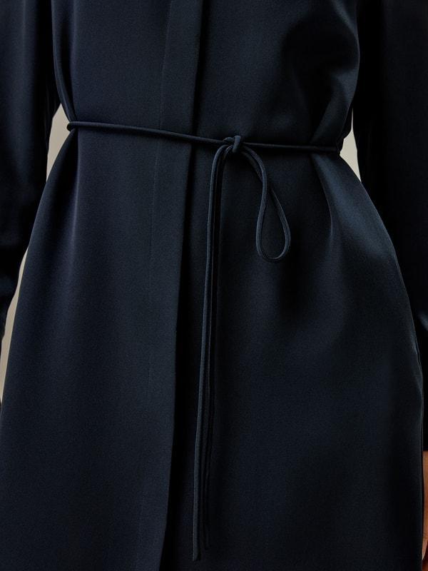 Rope Tie Plain Drape Dress Product Image