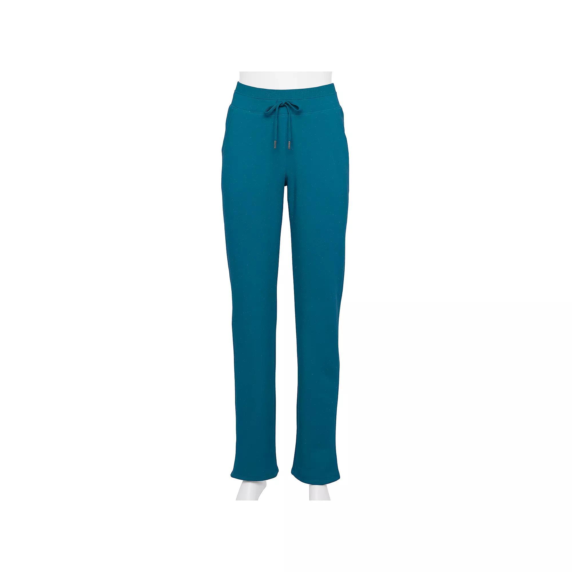 Petite Tek Gear® Ultrasoft Fleece Pants, Women's, Size: Medium Petite, Blue Crayon Product Image