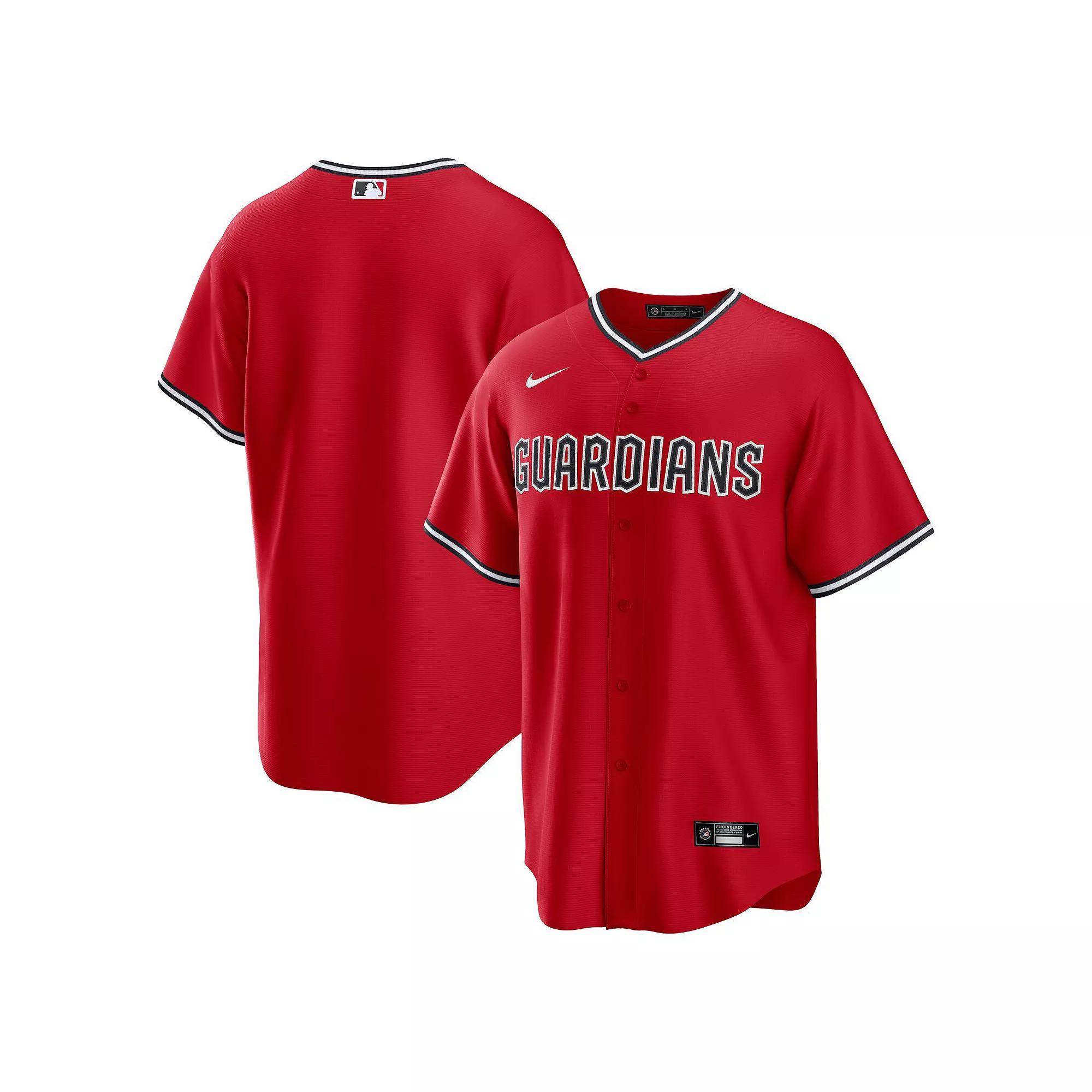 Men's Nike  Red Cleveland Guardians Replica 2.0 Alternate Jersey, Size: Small, Grd Red Product Image