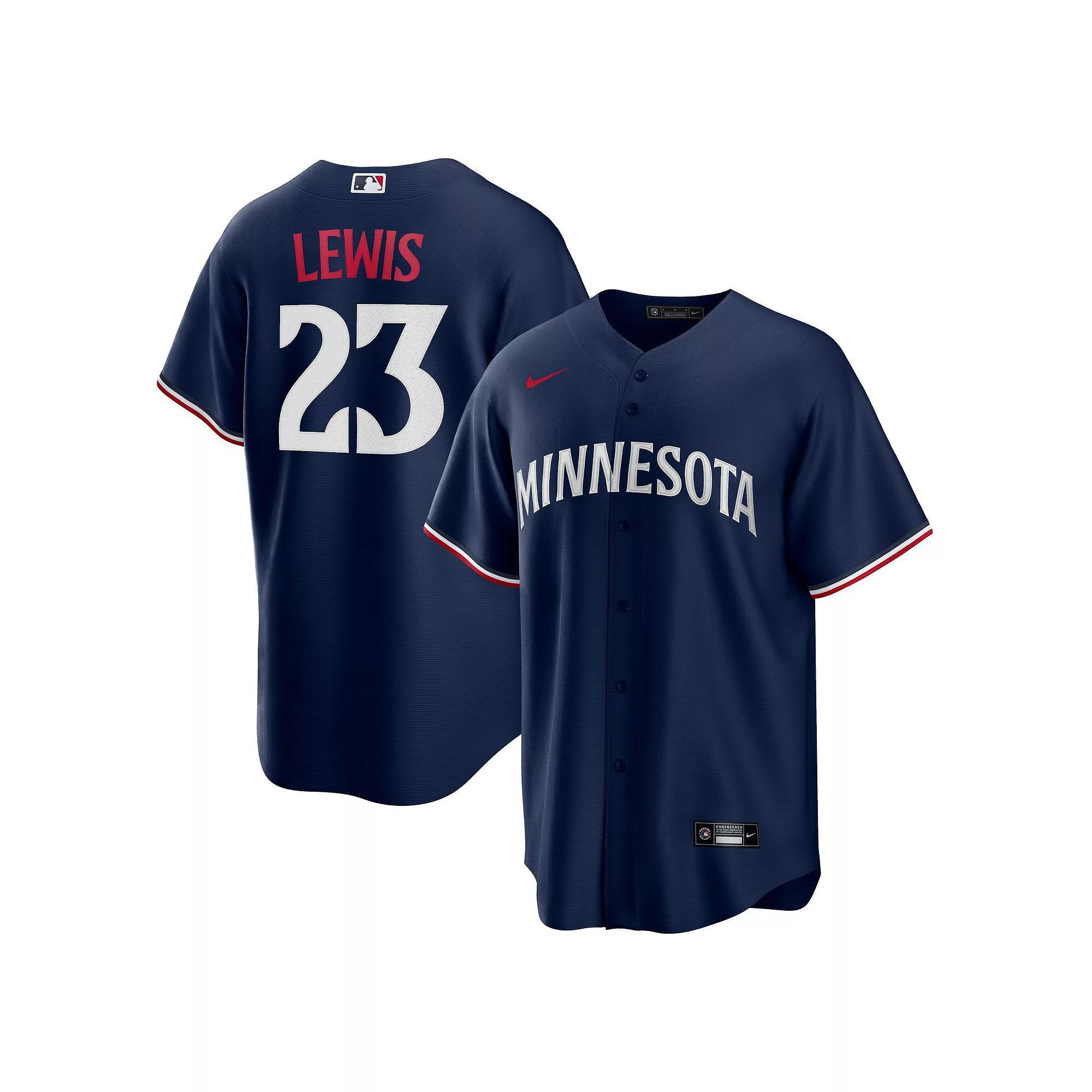 Men's Nike Royce Lewis Navy Minnesota Twins Alternate Replica Jersey, Size: 2XL, Blue Product Image