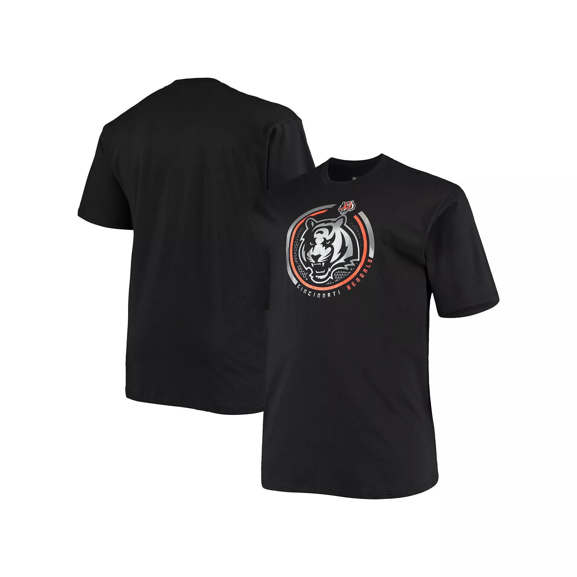 Men's Fanatics Branded Black Cincinnati Bengals Big & Tall Color Pop T-Shirt, Size: 2XB Product Image