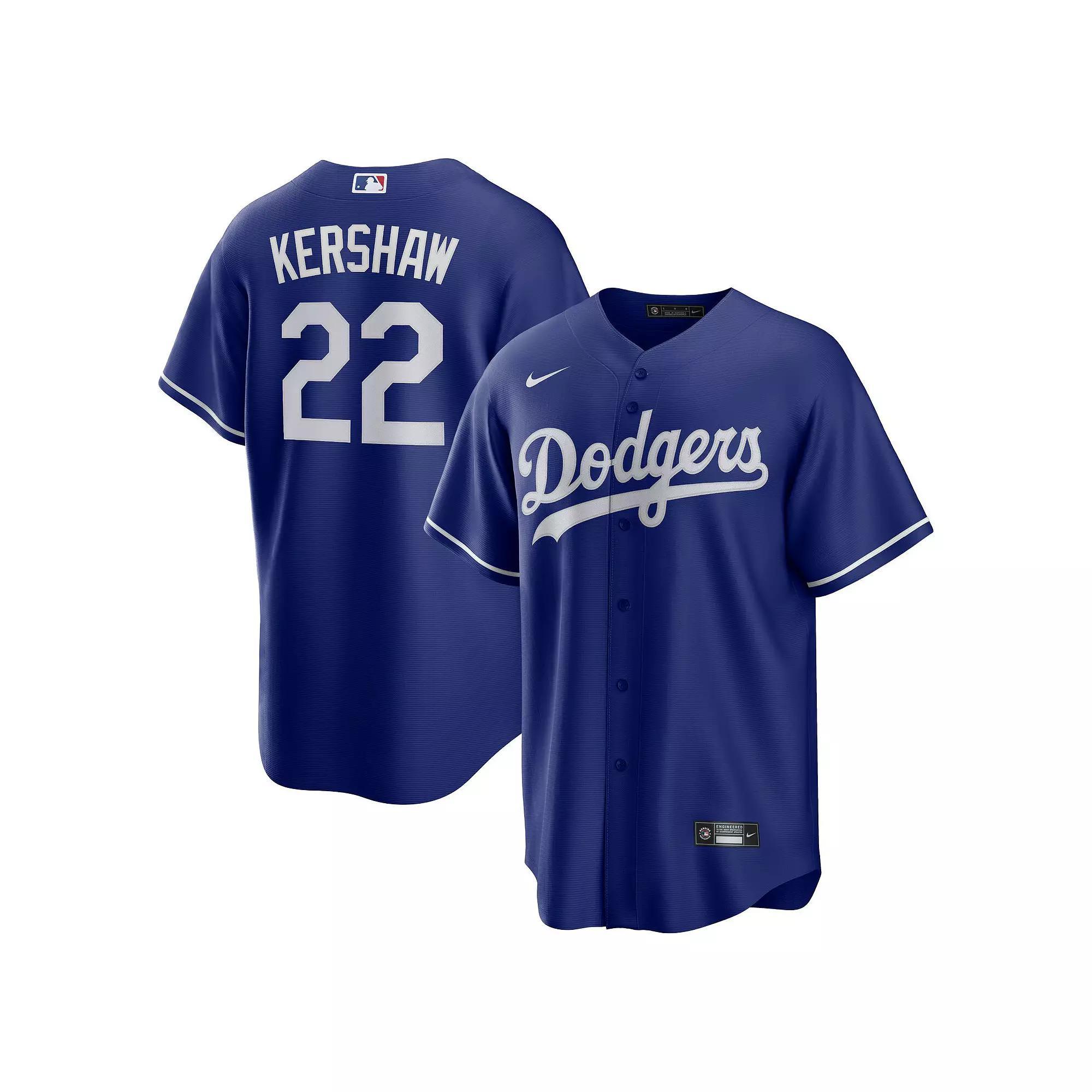 Mens Nike Clayton Kershaw Royal Los Angeles Dodgers Big & Tall Alternate Replica Player Jersey Product Image