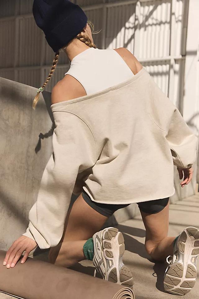 For The Win Off The Shoulder Logo Sweatshirt Product Image