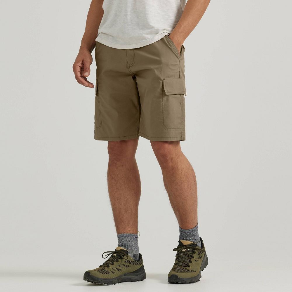 Wrangler Men's ATG Flex 10" Cargo Shorts - Elmwood 34: Relaxed Fit, Heavyweight Fabric, Mid Rise, Machine Washable Product Image