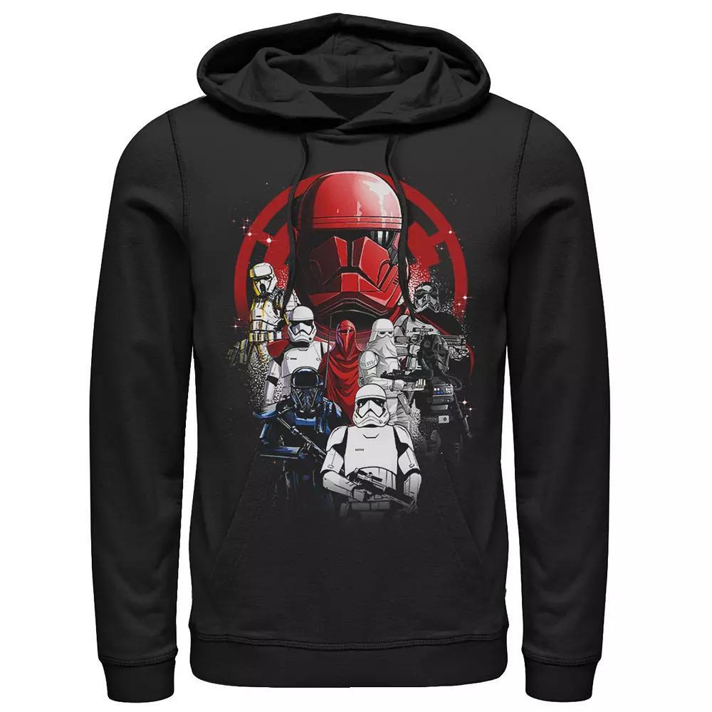 Men's Star Wars Storm Trooper Group Shot Splatter Poster Hoodie, Size: Large, Black Product Image