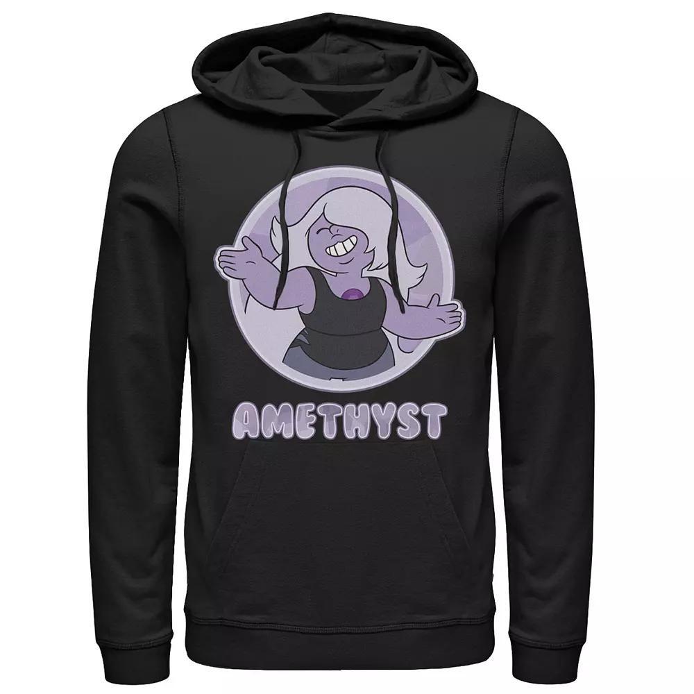 Men's Cartoon Network Steven Universe Amethyst Character Badge Hoodie, Size: 3XL, Black Product Image