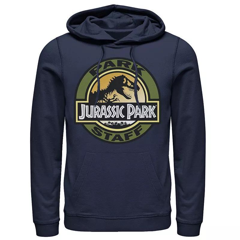 Men's Jurassic Park Staff Icon T-Rex Skeleton Graphic Pullover Hoodie, Size: XL, Athletic Grey Product Image