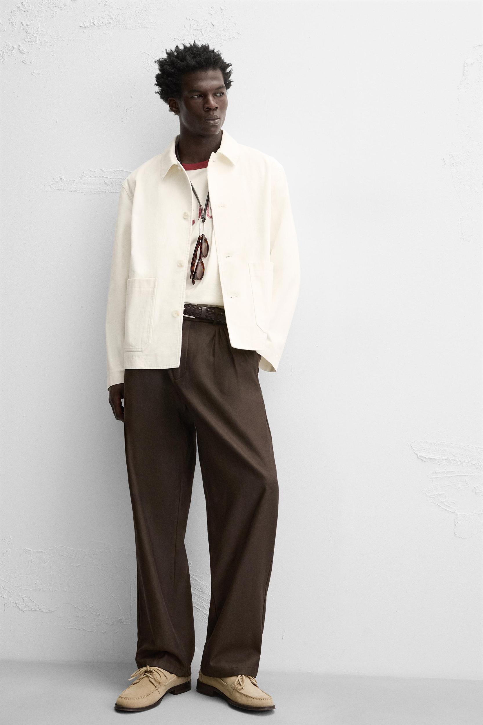 REGULAR FIT POCKET OVERSHIRT Product Image