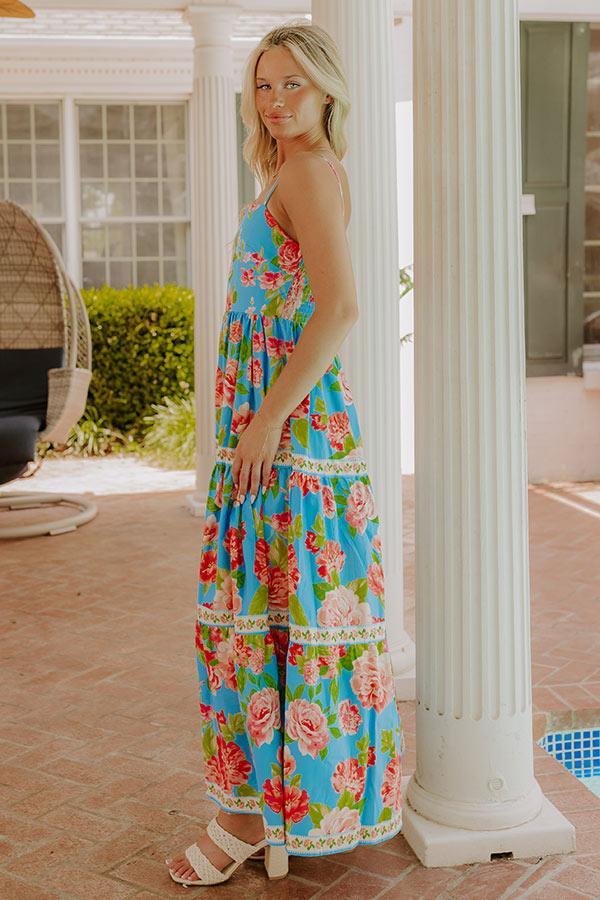 Peonies Pretty Floral Midi Dress Product Image