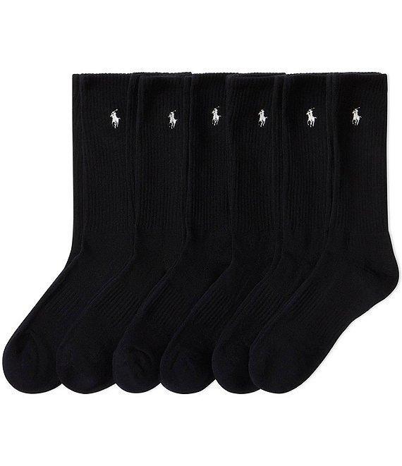Polo Ralph Lauren Performance Cotton Crew 6-Pack Socks Product Image